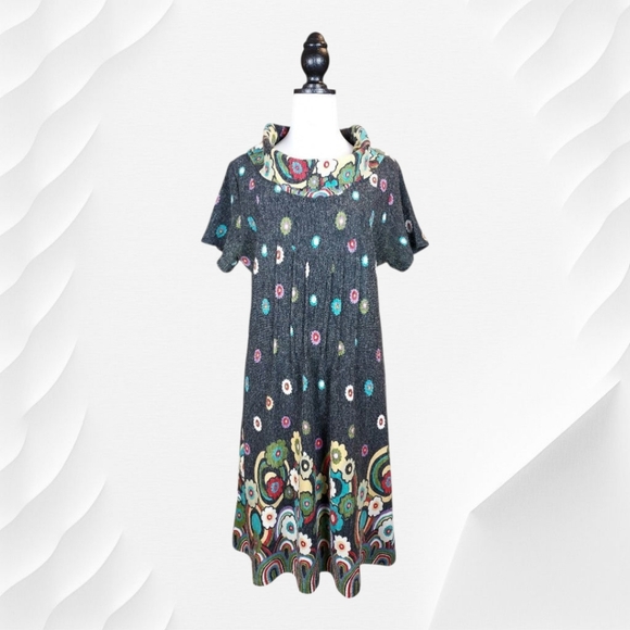 Joe Browns Multicolor Patterned Sweater Dress - Picture 1 of 9